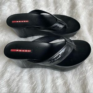 Prada Platform Thong Slides